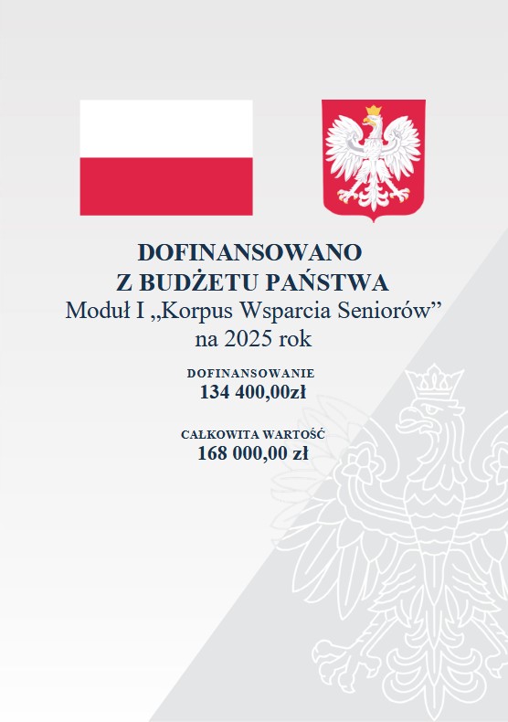 Plakat korpusu wsparcia serniora